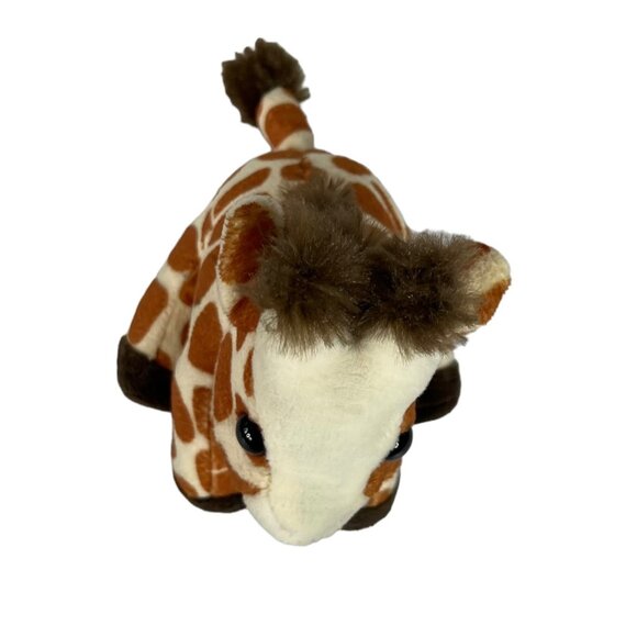 Miniature Giraffe Stuffed Animal Plush Monkey Island 5" Brown Tan - Picture 7 of 13